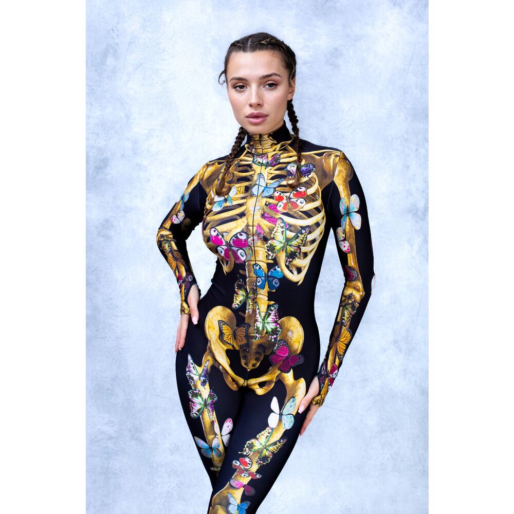 Candy Catz Bodysuit Catsuit Festival Outfit Size L - Picture 3 of 14